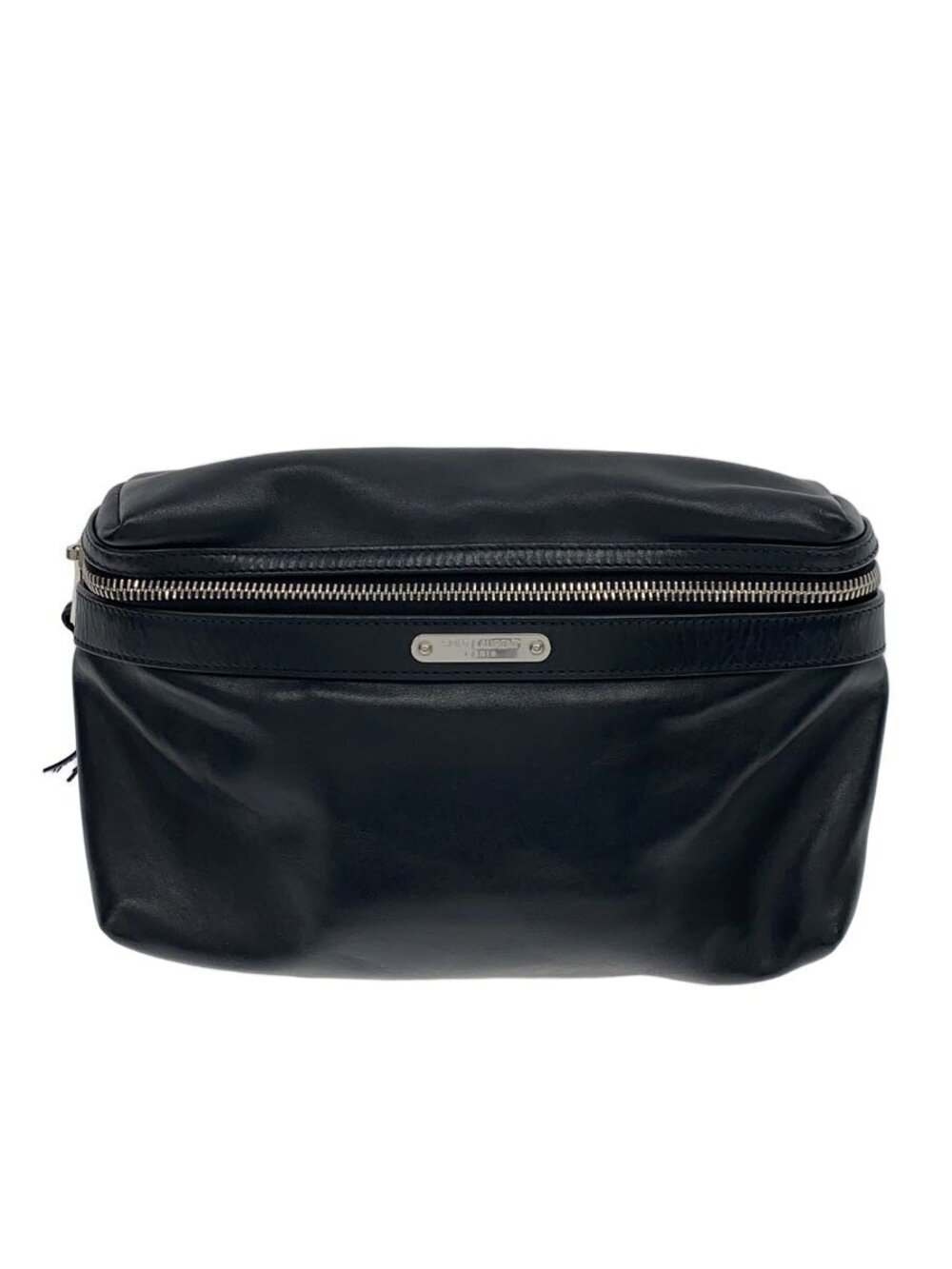 Saint Laurent Waist Belt Crossbody Bum Bag Leather Black